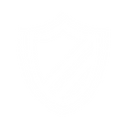white icon of a protective shield