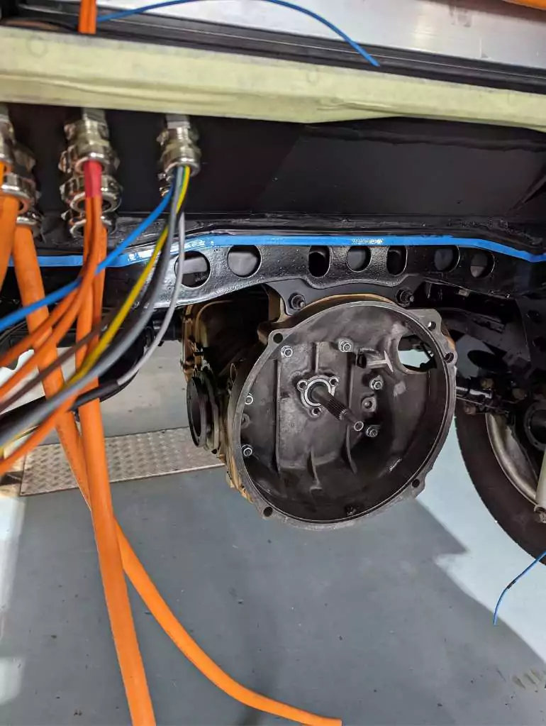 electric outlet to place electric engine on a classic volkswagen van conversion