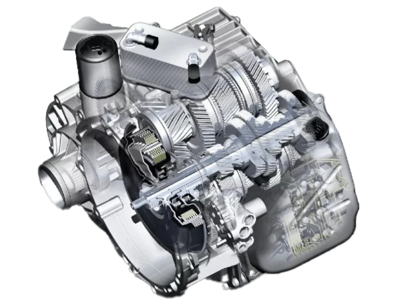 Close up of DSG gearbox for VAG